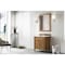James Martin Vanities Brittany 30in Single Vanity, Saddle Brown, w/ 3 CM Ethereal Noctis Quartz Top 650-V30-SBR-3ENC - alternate 4